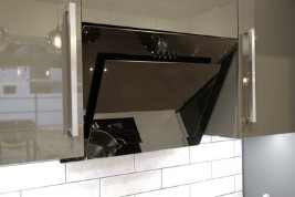 Design of built-in hood in the kitchen
