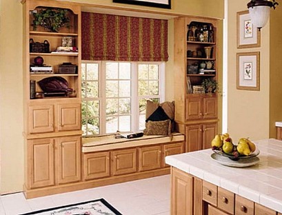 The window seat in the kitchen