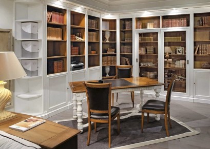 Home library in classic style
