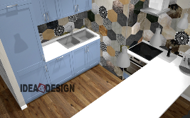 Kitchen panorama design