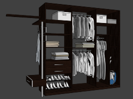 Internal layout of the wardrobe coupe